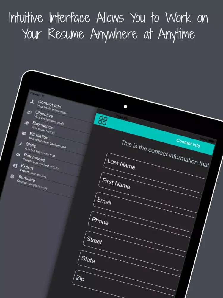 Ảnh chụp màn hình của CV Generator & Professional Job Resume Builder iPad 