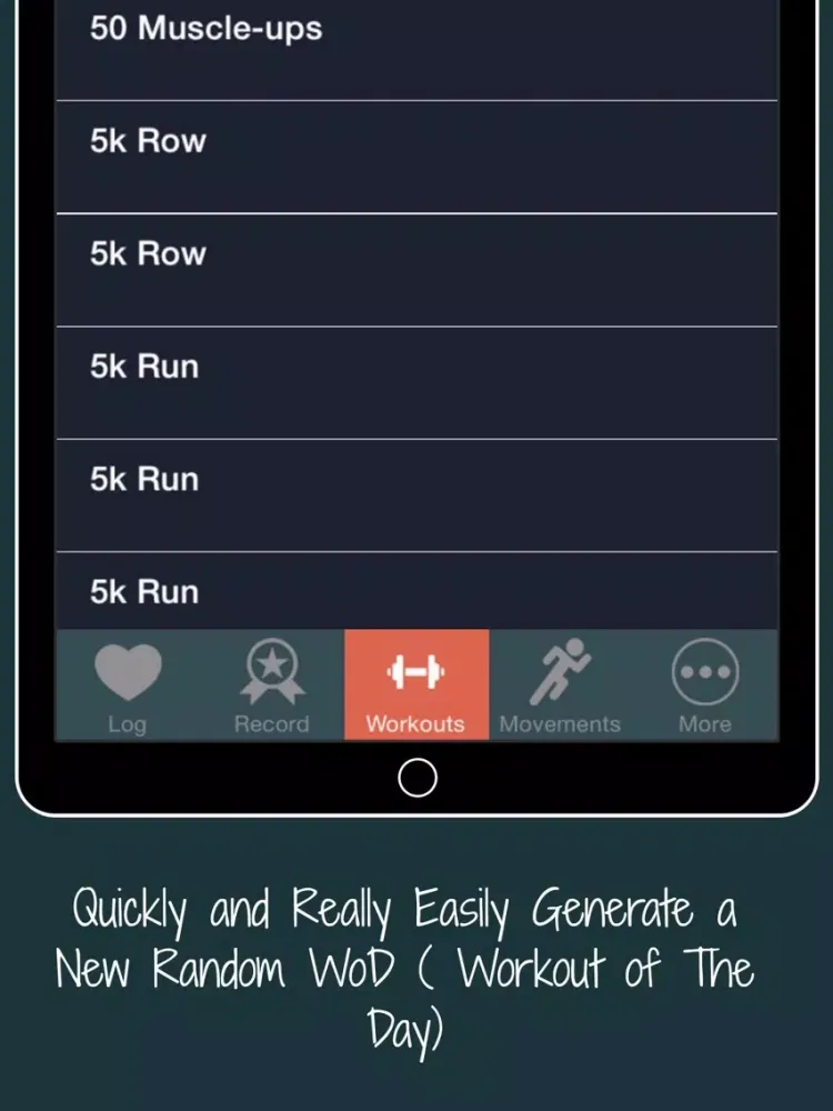 تصاویر WOD Workout List & Functional Fitness Mobility iPad 