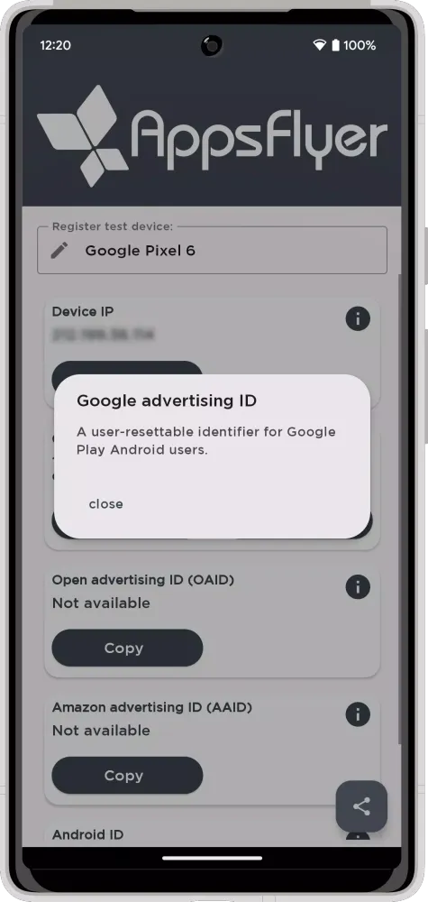Скриншоты My Device ID by AppsFlyer