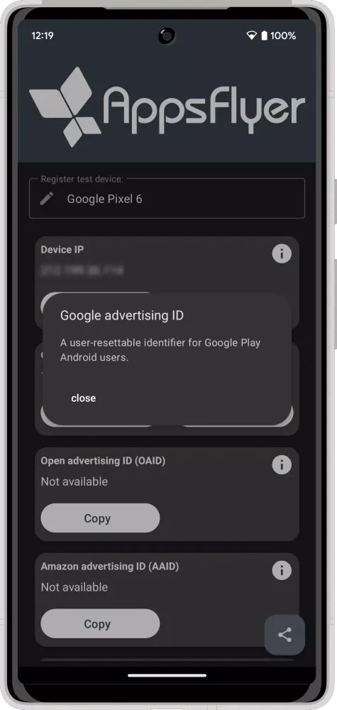 Скриншоты My Device ID by AppsFlyer