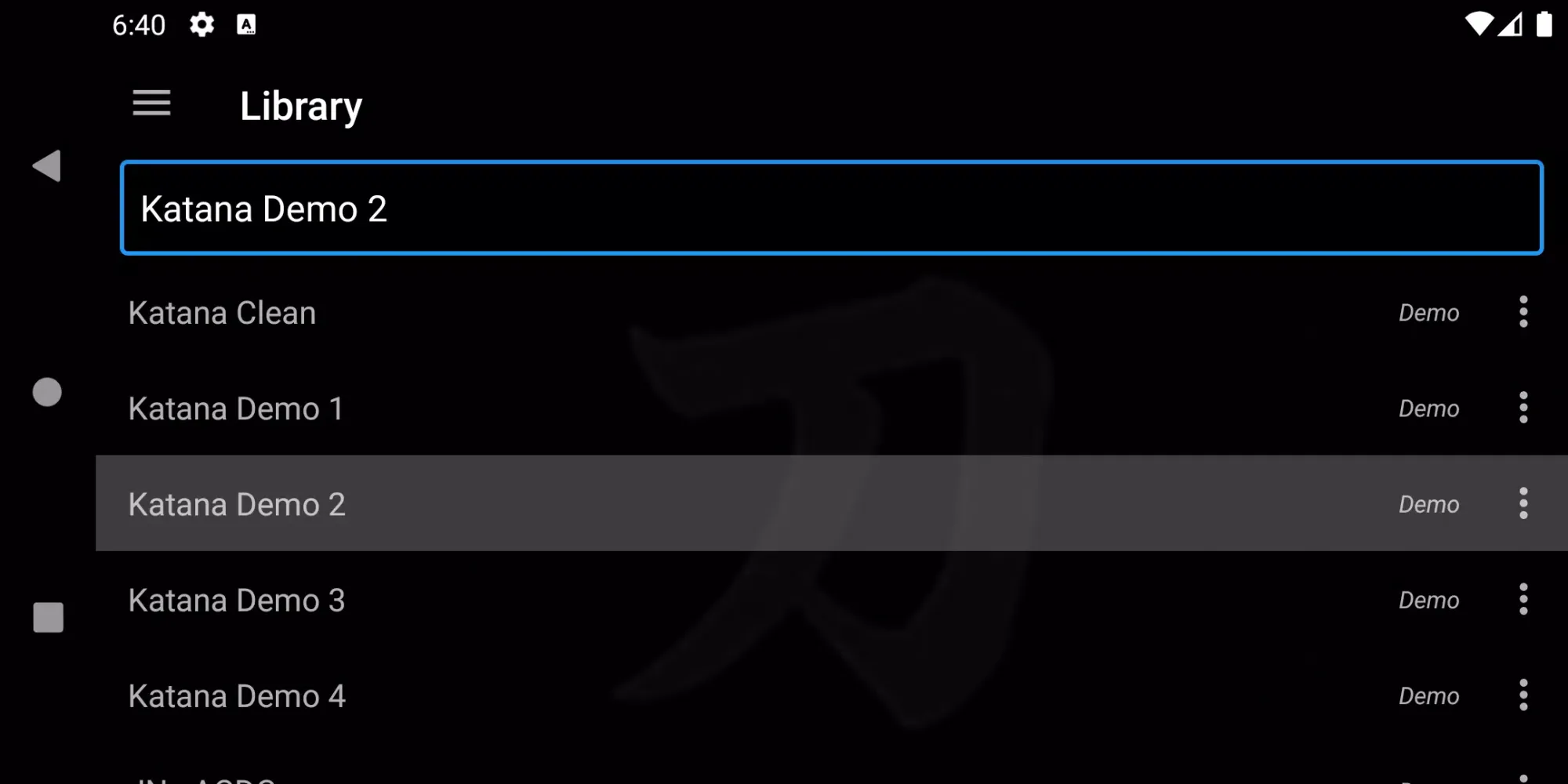 Katana Librarian Screenshots