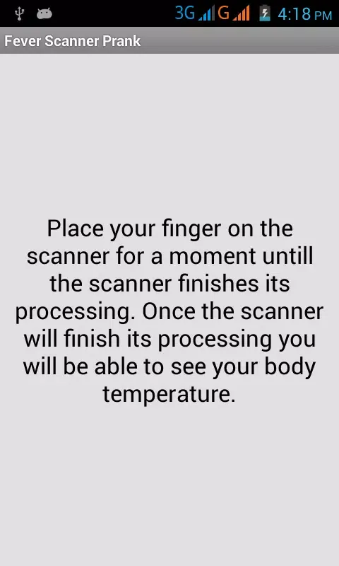 Fever Scanner Prank Screenshots