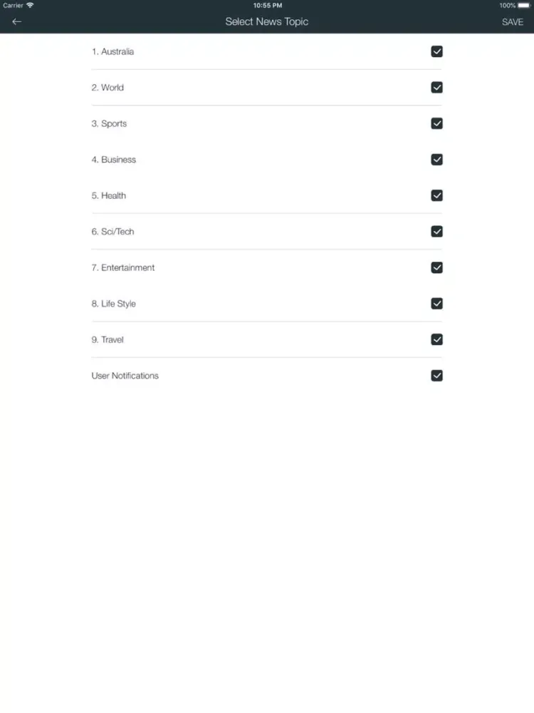 Australia News Reader iPad  سکرین شاٹس