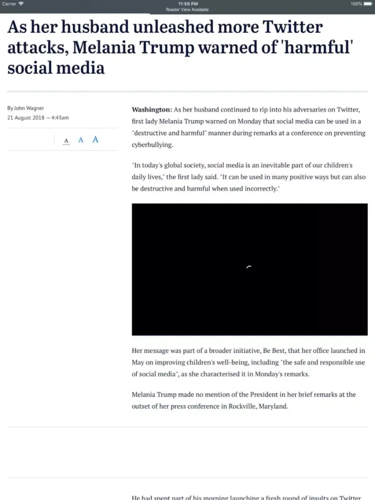 Australia News Reader iPad  سکرین شاٹس
