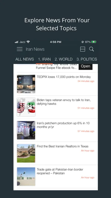 Скриншоты Iran News Reader