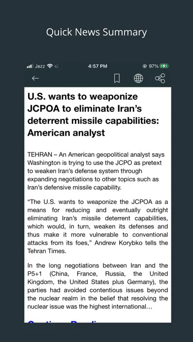 Скриншоты Iran News Reader
