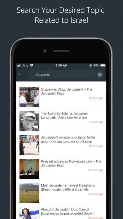 Capturas de pantalla de Israel News Today