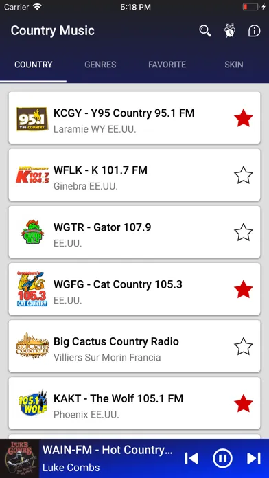 iCountry Music Radio Screenshots