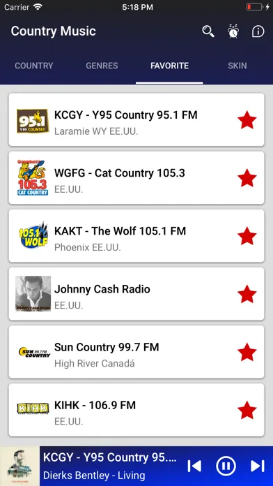 iCountry Music Radio Screenshots