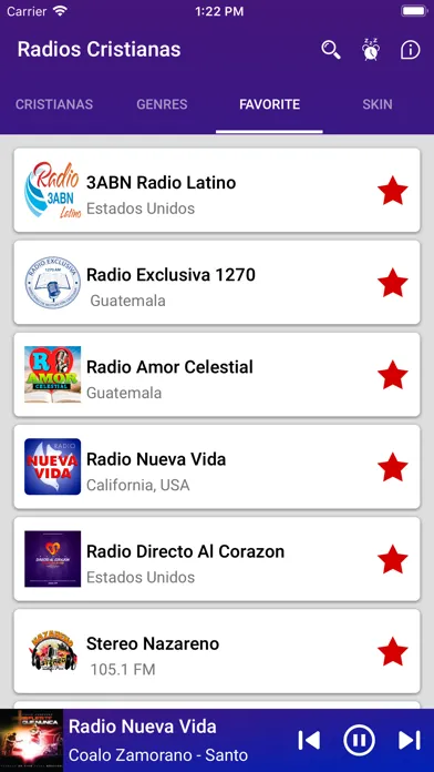 Ảnh chụp màn hình của Radios Cristianas Musica