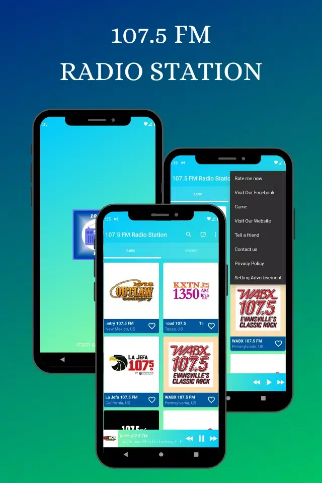 Скриншоты 107.5 FM Radio Station Online