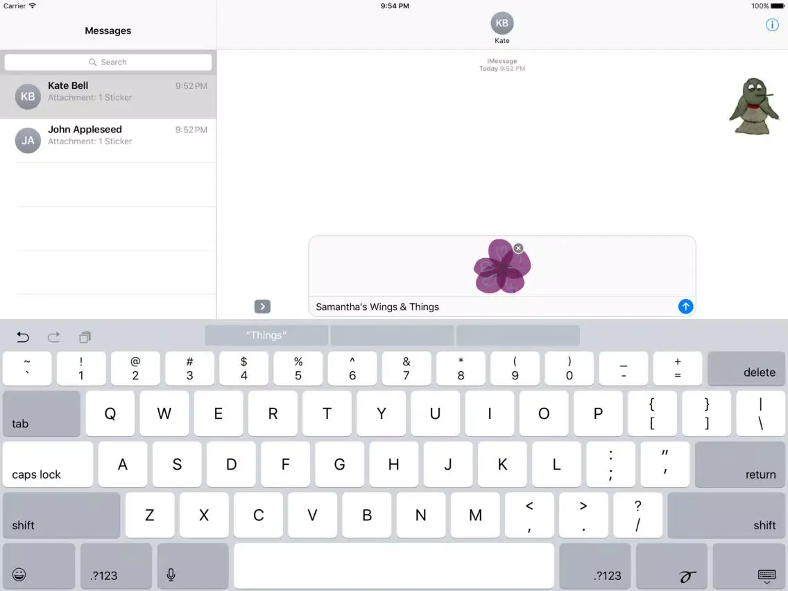 Capturas de tela do Samantha's Wings & Things iPad 