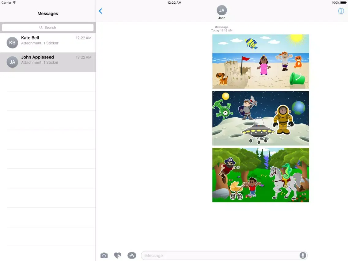 Capturas de pantalla de Sticker Scenes iPad 