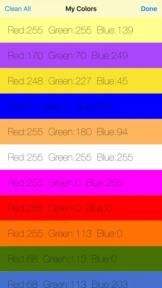 RGB Slider سکرین شاٹس