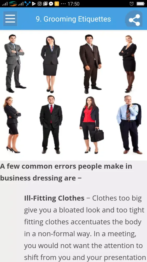 Business Etiquette Skill স্ক্রিনশট
