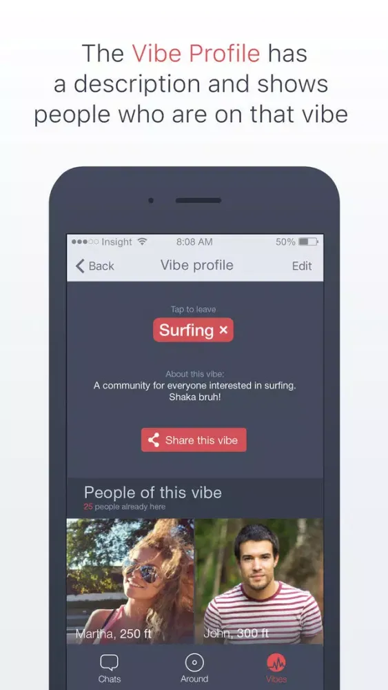Capturas de pantalla de Shaka - Who's on your vibe?
