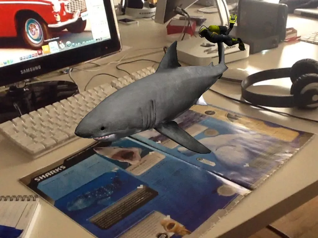 Tangkapan layar Appshaker Augmented Reality - Shark iPad 