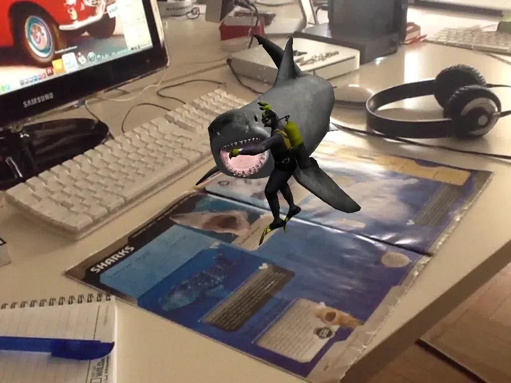 Tangkapan layar Appshaker Augmented Reality - Shark iPad 