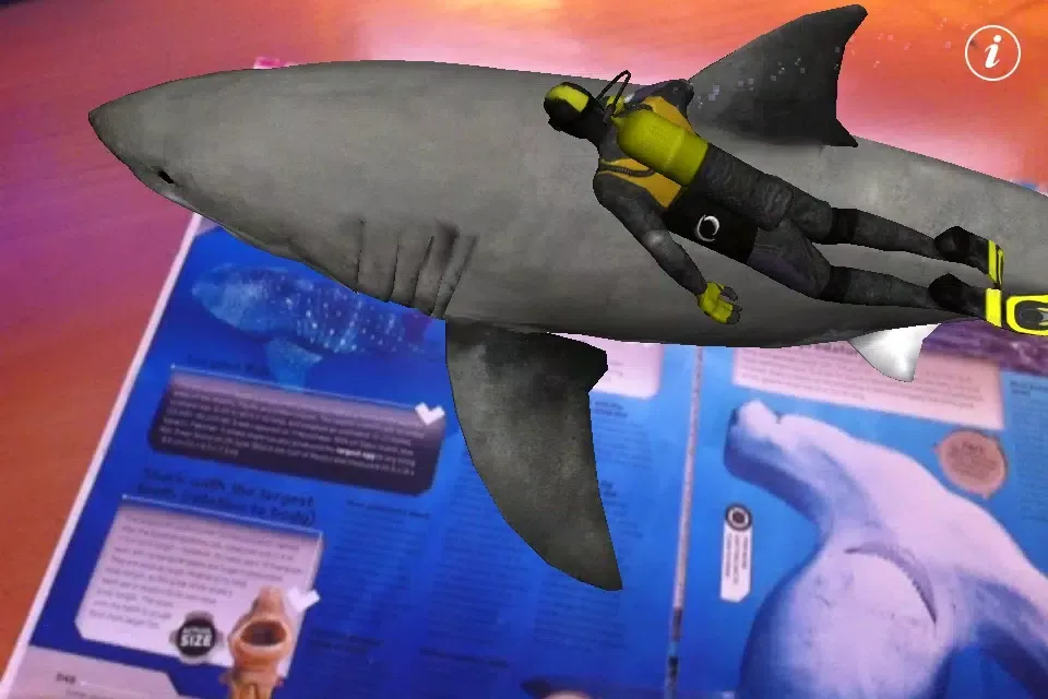 Tangkapan layar Appshaker Augmented Reality - Shark