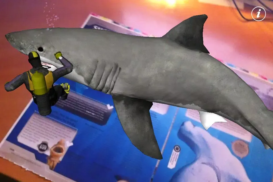Tangkapan layar Appshaker Augmented Reality - Shark