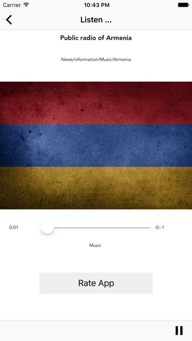Скриншоты Armenian Radios Music News
