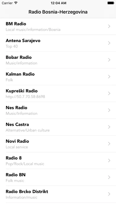 BOSNIA HERZEGOVINA RADIOS Screenshots