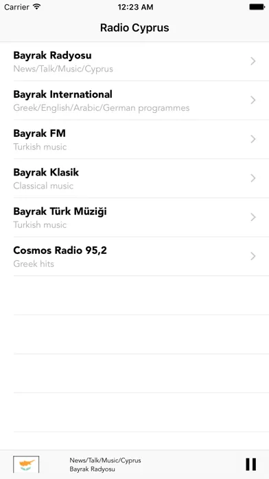 Radio Cyprus Live FREE (e radio - eradio) स्क्रीनशॉट
