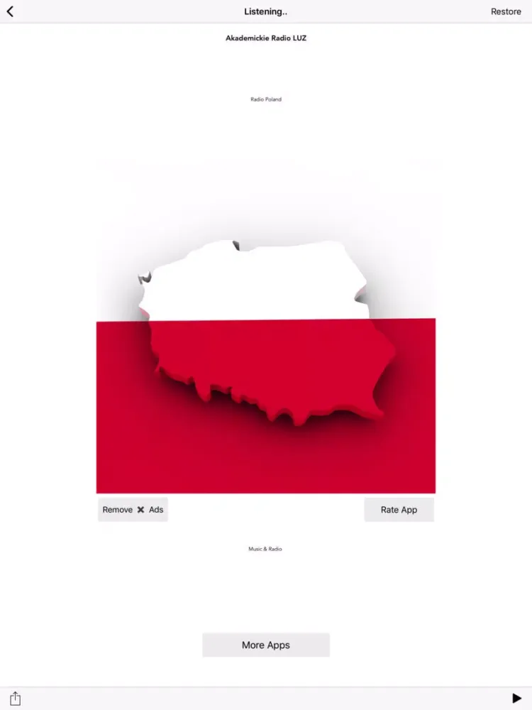 Radio Poland Online Stations iPad  Screenshots