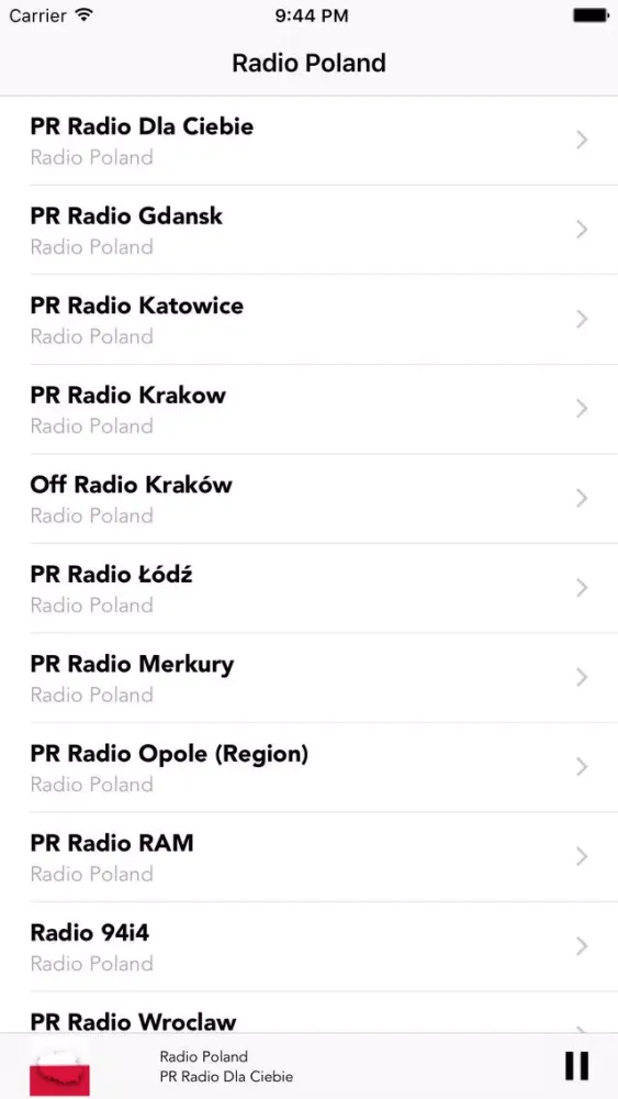 Radio Poland Online Stations Screenshots