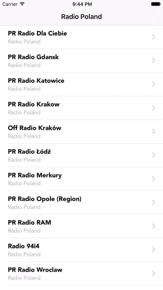 Radio Poland Online Stations Screenshots