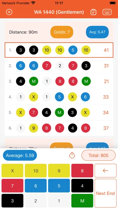 Archery Scoresheets Screenshots