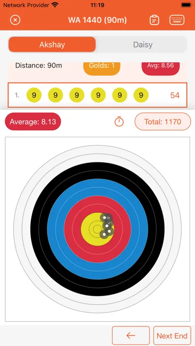Archery Scoresheets Screenshots