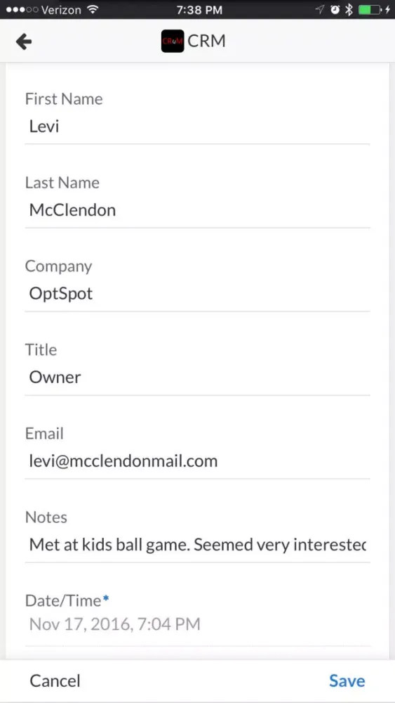 Capturas de pantalla de CRuM CRM