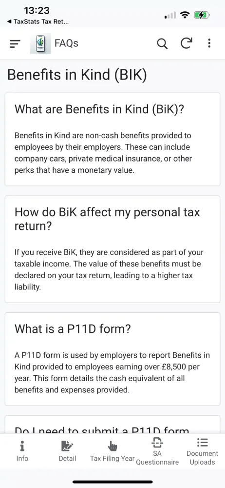 TaxStats Tax Returns স্ক্রিনশট