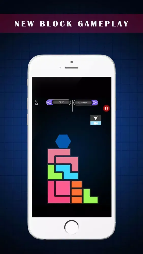 Capturas de pantalla de Hexa Blast Pong: Bash Blocks To Down