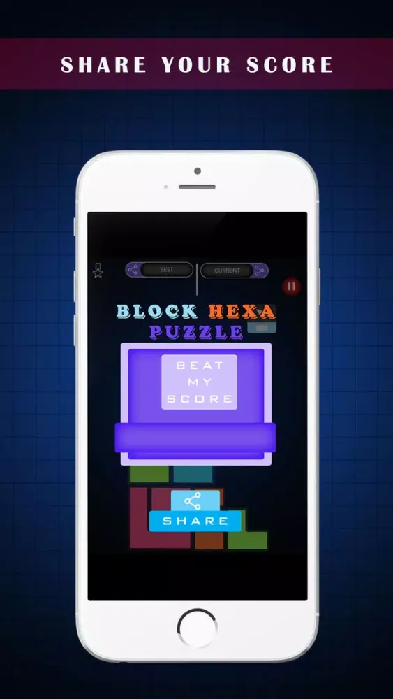 Capturas de pantalla de Hexa Blast Pong: Bash Blocks To Down