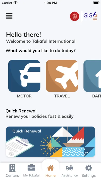 Capturas de tela do Smart Takaful