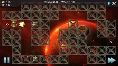 Capturas de tela do Star Line Defense