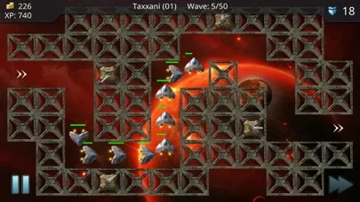 Capturas de tela do Star Line Defense