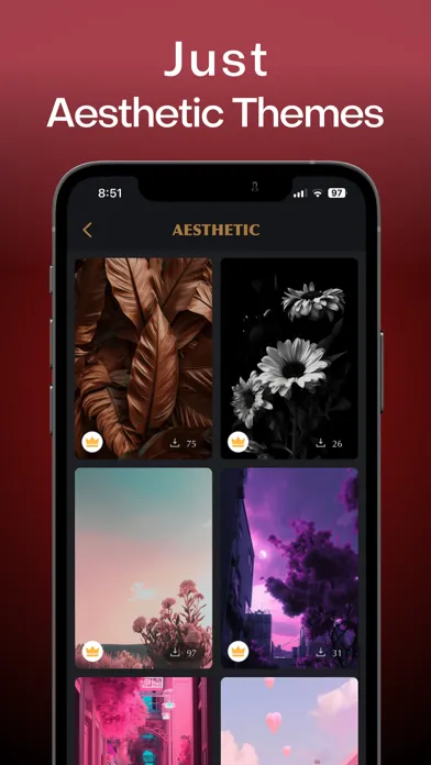Capturas de pantalla de Aesthetic Wallpapers & Themes
