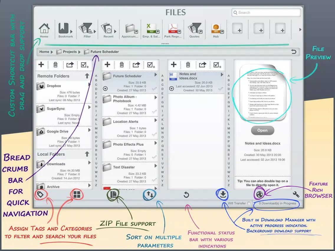 تصاویر Files – Finder Edition iPad 