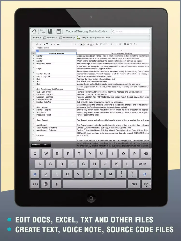 تصاویر Files – Finder Edition iPad 