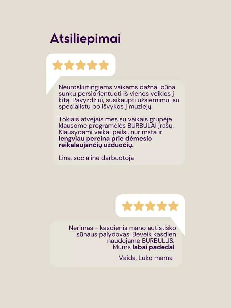 BURBULAI Screenshots