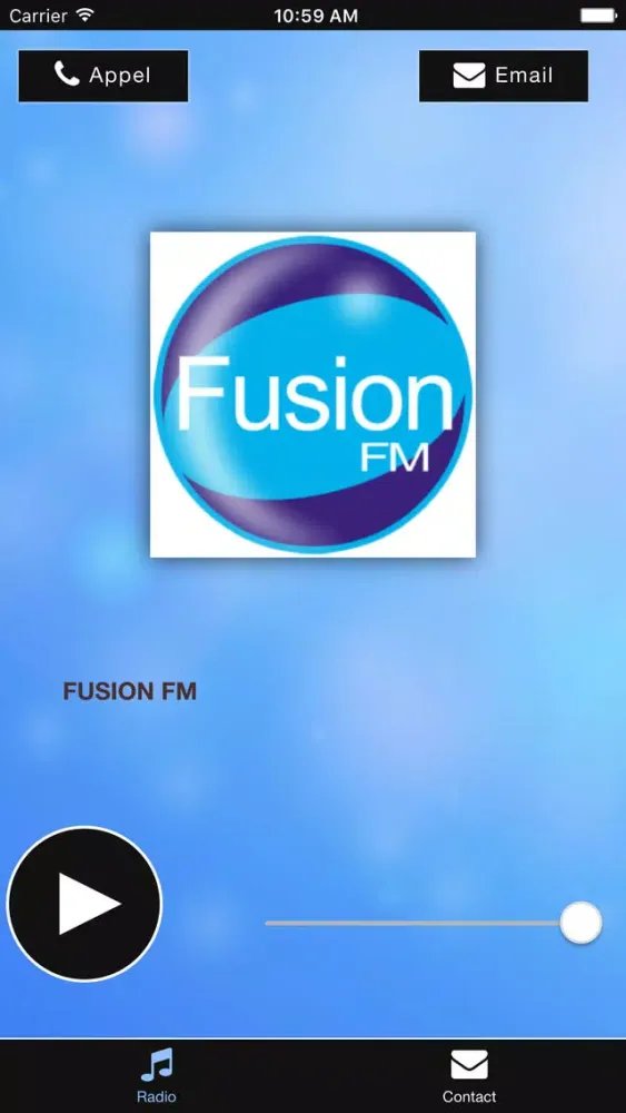 Tangkapan layar Fusion FM - Nº1 sur les Hits