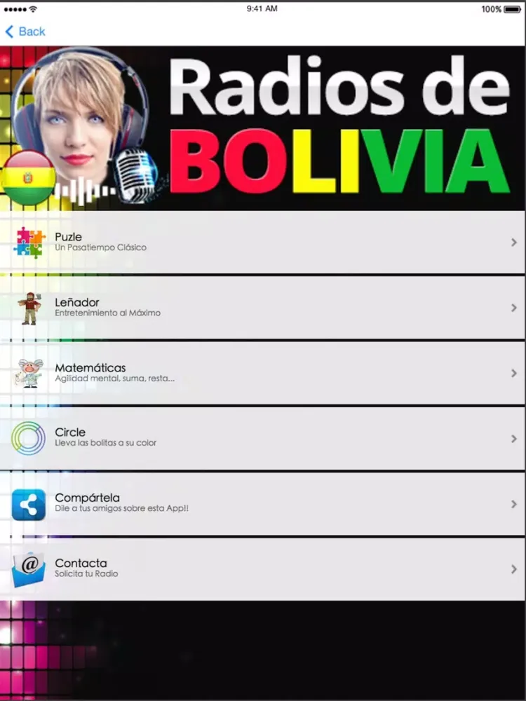 Скриншоты Radios Bolivia iPad 