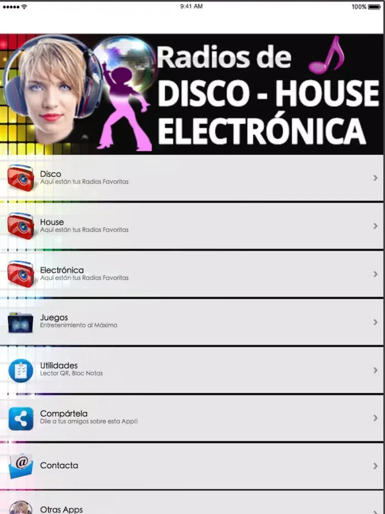 Скриншоты Radios Disco House & Electrónica iPad 