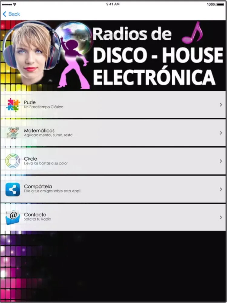 Скриншоты Radios Disco House & Electrónica iPad 