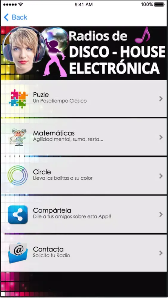 Скриншоты Radios Disco House & Electrónica