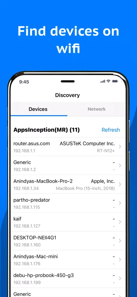 Network Analyzer Screenshots