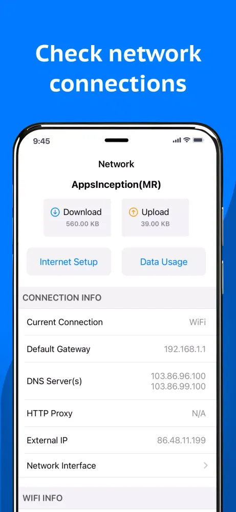 Network Analyzer Screenshots